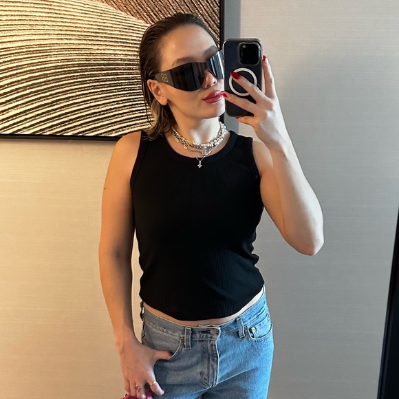 BALENCIAGA - MASK ACETATE SUNGLASSES, in BLACK - Picture 13 of 13